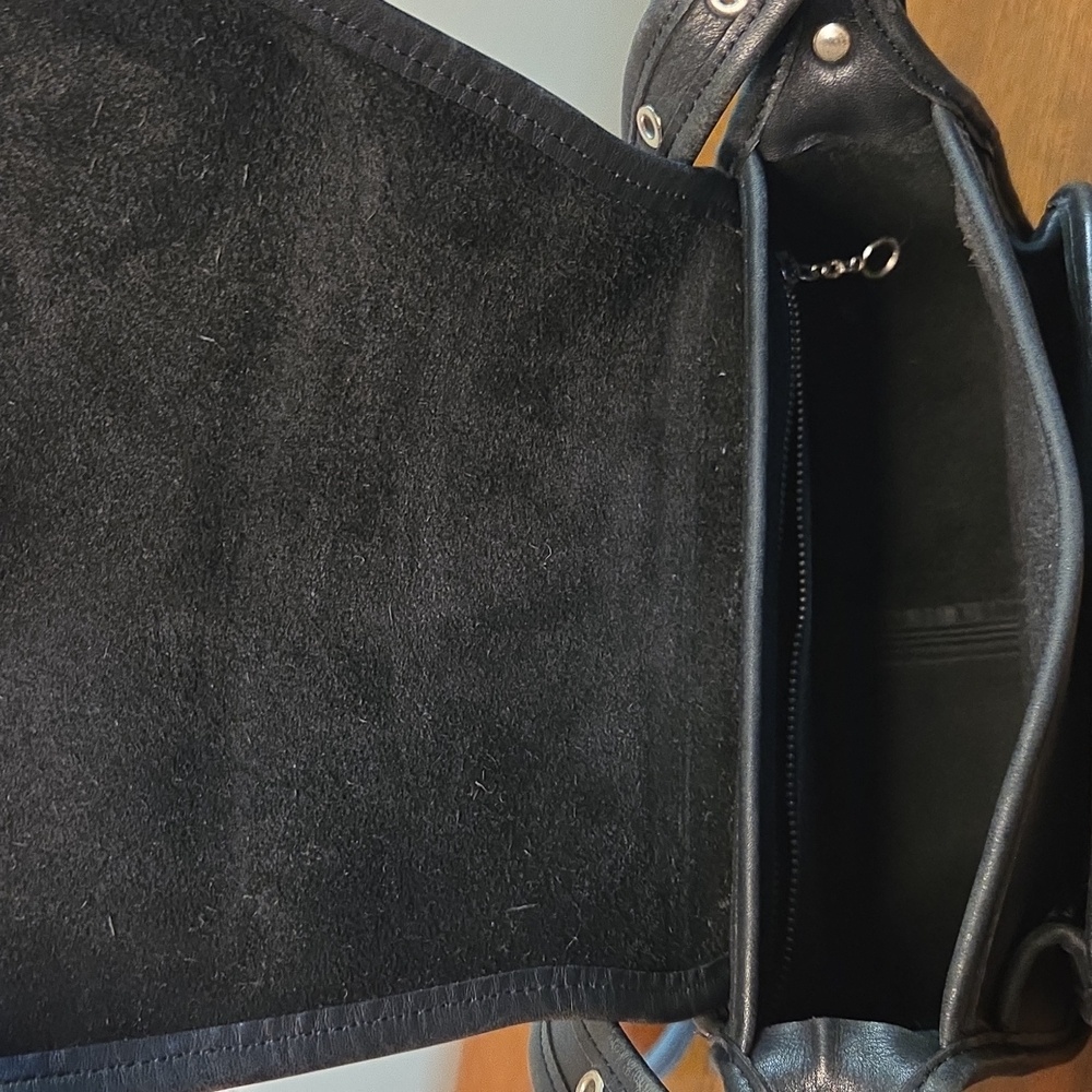 Coach Rambler's Legacy 9067 Leather Shoulder Crossbody Bag Purse Black Vintage - Picture 12 of 15